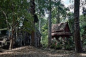 Angkor Thom - Tep Pranam - modern wooden structure housing the Buddha.